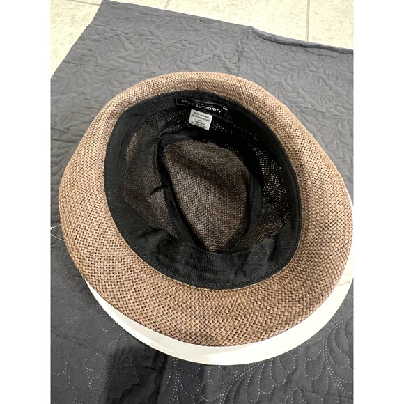 Free Authority Fedora Straw Hat Gingham Unisex Summer BeachCap SZ L/XL:Pre-owned - Picture 10 of 10
